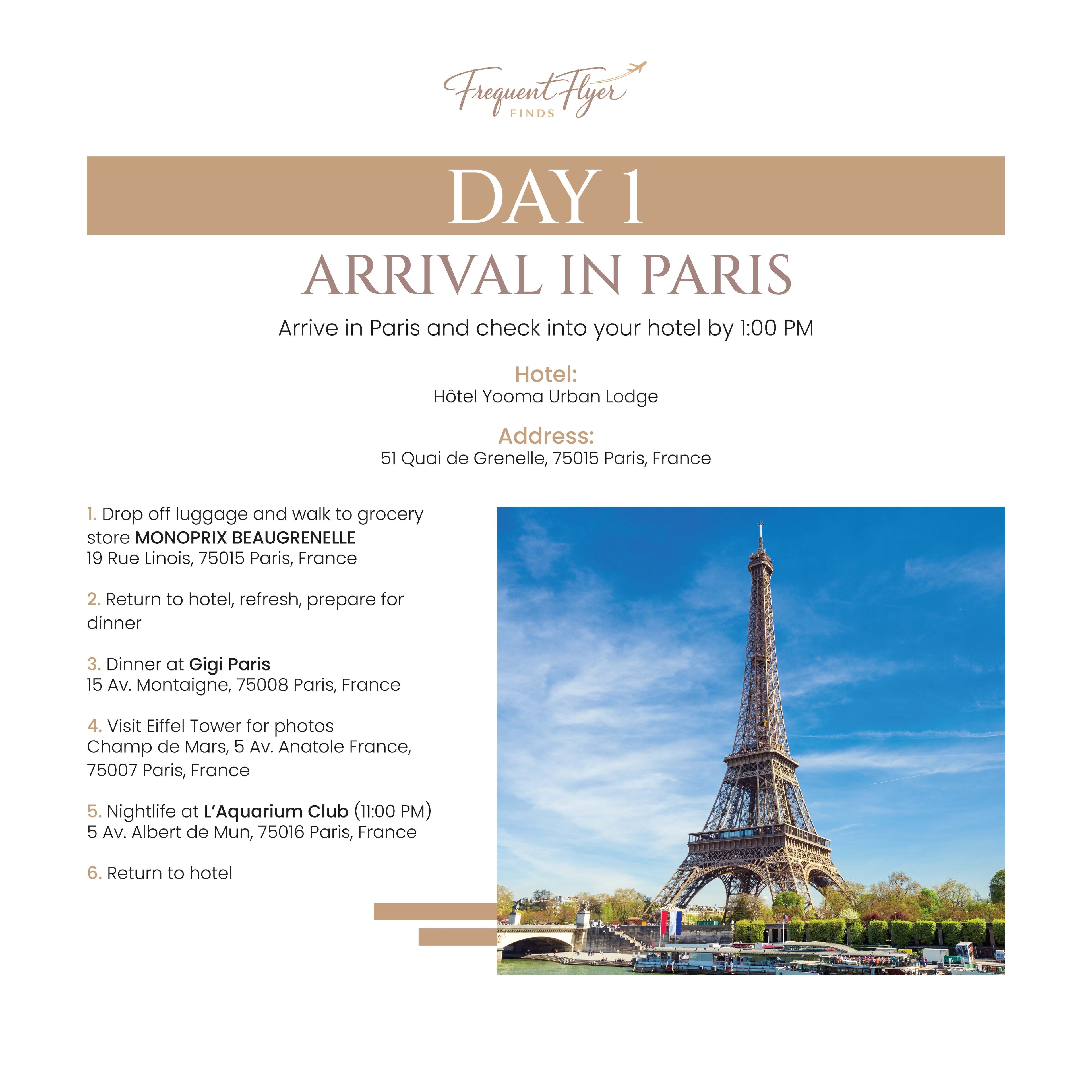 6-Day Paris Itinerary: Luxury Travel Guide with Dining, Nightlife & Sights