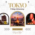Tokyo 7 Day Itinerary Luxury Travel Guide | Japan Travel Guide PDF, Tokyo Itinerary, Restaurants, Hotels & Hidden Gems